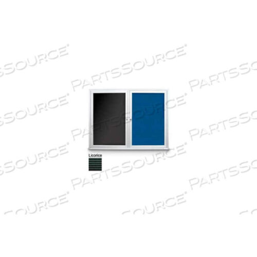 OEM#: UVCB4836OD-LICORI-LICORI48W X 36H OUTDOOR COMBO BOARD, LICORICE LETTER & LICORICE VINYL CORKBOARD by United Visual Products