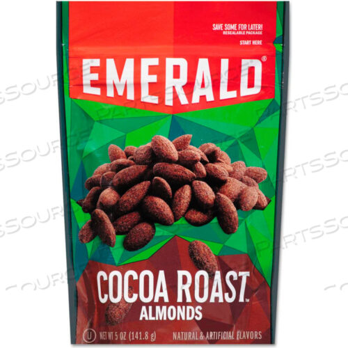 ИЗУМРУДНЫЙ КАКАО, ЖАРЕНЫЙ МИНДАЛЬ, УПАКОВКА 5 УНЦИЙ, 6 ШТУК В КОРОБКЕ