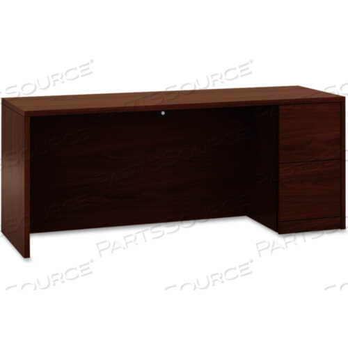 ПОЛНОРАЗМЕРНЫЙ ПРАВЫЙ ПЕДЕСТАЛЬНЫЙ КОМОД, 72 Ш X 24 Г X 29-1/2 В - КРАСНОЕ ДЕРЕВО - СЕРИЯ 10500