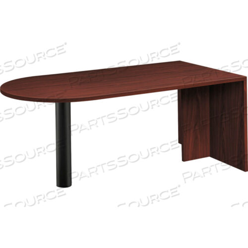 ПОЛУОСТРОВ С ТОРЦЕВОЙ ПАНЕЛЬЮ - 72Ш X 36Г X 29В - КРАСНОЕ ДЕРЕВО - СЕРИЯ FOUNDATION