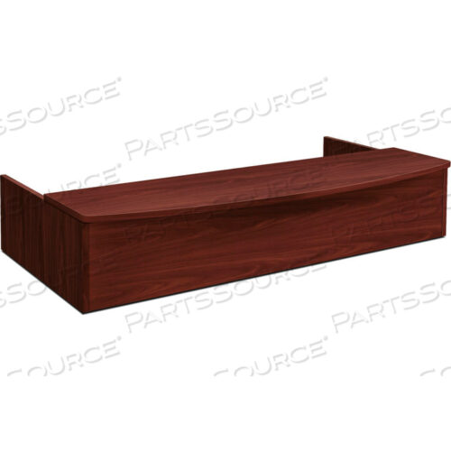 ПРИЕМНАЯ СТАНЦИЯ С НОСОВОЙ ПЕРЕДНЕЙ ЧАСТЬЮ - 72 Ш X 36 Г X 14-1/4 В - КРАСНОЕ ДЕРЕВО - СЕРИЯ FOUNDATION