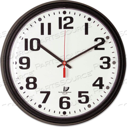 OEM#: 67700000BOLD QUARTZ CONTRACT CLOCK, 13-3/4, ЧЕРНЫЕ от Chicago Lighthouse