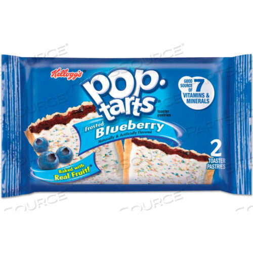 POP TARTS, ЗАМОРОЖЕННАЯ ЧЕРНИКА, 2 ШТ./УПАКОВКА, 6 УПАКОВОК/КОРОБКА, 12 КОРОБОК/КОРОБКА