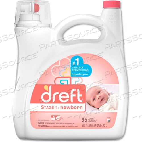 СРЕДСТВО ДЛЯ СТИРКИ DREFT ULTRA, ЖИДКОЕ, ОРИГИНАЛЬНЫЙ АРОМАТ, БУТЫЛКА 150 УНЦИЙ, 1 БУТЫЛКА/КОРОБКА