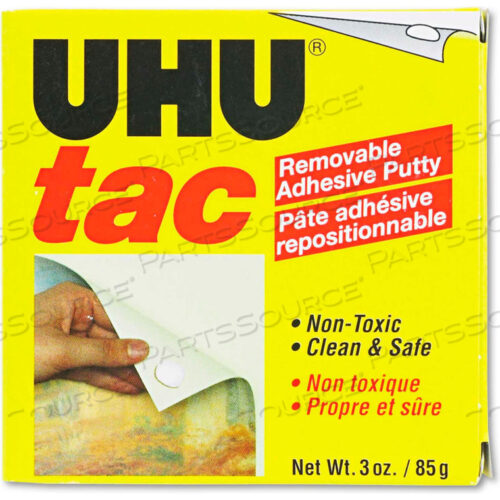 КЛЕЙКАЯ ЗАМАСКА UHU TAC, СЪЕМНАЯ/МНОГОРАЗОВАЯ, НЕТОКСИЧНАЯ, 3 УНЦИИ КАЖДОЙ