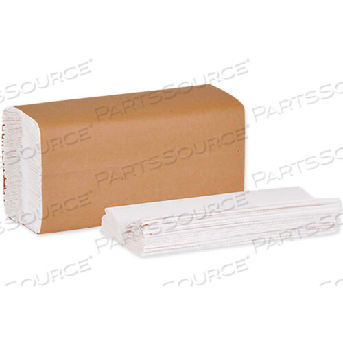 ПОЛОТЕНЦЕ ДЛЯ РУК СЛОЖЕНИЯ C, 10,13X 12,75, НАТУРАЛЬНЫЙ БЕЛЫЙ, 150 ПОЛОТЕНЕЦ В УПАКОВКЕ, 16 УПАКОВОК В КОРОБКЕ