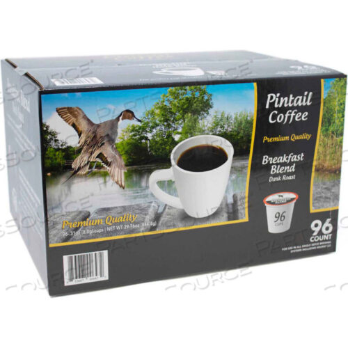 OEM#: BBDSS96BREAKFAST BLEND, DARK ROAST, 0,53 УНЦИИ, 96 тыс. ЧАШЕК/КОРОБКА от Pintail Coffee, Inc.
