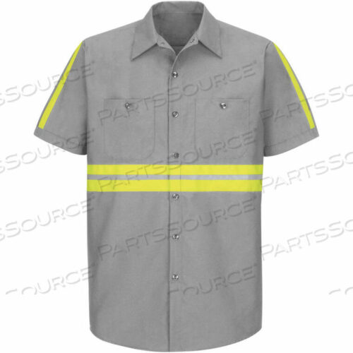 OEM#: SP24EGSSMRED KAP РУБАШКА ПРОМЫШЛЕННАЯ С КОРОТКИМ РУКАВОМ ПОВЫШЕННОЙ ВИДИМОСТИ, СЕРАЯ, ПОЛИЭФИР/ХЛОПОК, СТАНДАРТНЫЙ РАЗМЕР M от VF Imagewear, Inc.