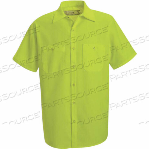OEM#: SS24YESSXXLRED KAP РАБОЧАЯ РУБАШКА С КОРОТКИМ РУКАВОМ, ПОВЫШЕННОЙ ВИДИМОСТИ, ФЛУОРЕСЦЕНТНЫЙ ЖЕЛТЫЙ/ЗЕЛЕНЫЙ, СТАНДАРТНЫЙ, 2XL от VF Imagewear, Inc.