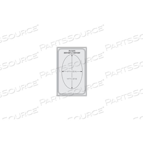ОДИНОЧНЫЙ ШАБЛОН MIRAMAR PLAIN SS - ОДИН БОЛЬШОЙ ОВАЛ