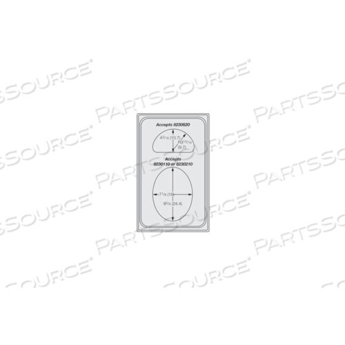 ОДИНОЧНЫЙ ШАБЛОН MIRAMAR SATIN SS - ОВАЛ И 1/2 ОВАЛА