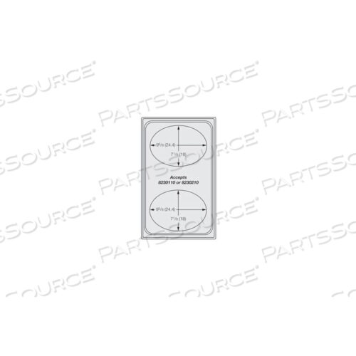 ОДИНОЧНЫЙ ШАБЛОН MIRAMAR SATIN SS - ДВА МАЛЕНЬКИХ ОВАЛА