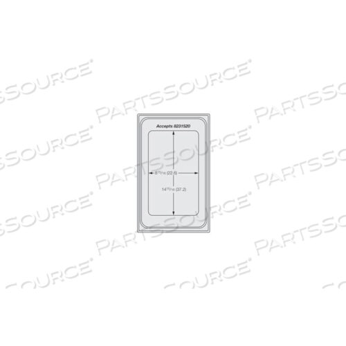 ОДИН ШАБЛОН MIRAMAR SATIN SS - ОДИН ПРЯМОУГОЛЬНИК РАЗМЕРОМ 3/4