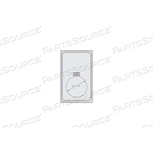 ОДИНОЧНЫЙ ШАБЛОН MIRAMAR PLAIN SS - ОДИН СРЕДНИЙ КРУГ