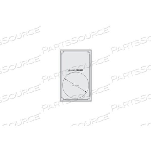 ОДИНОЧНЫЙ ШАБЛОН MIRAMAR SATIN SS - ОДИН БОЛЬШОЙ КРУГ