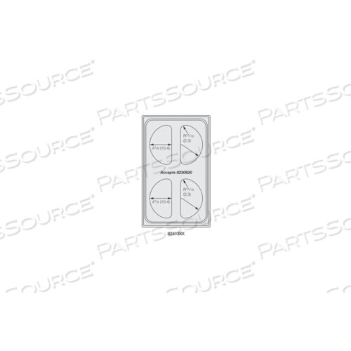 ОДИНОЧНЫЙ ШАБЛОН MIRAMAR SATIN SS - ЧЕТЫРЕ 1/2 ОВАЛА