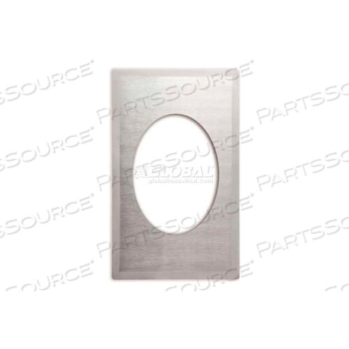 ШАБЛОН ДЛЯ КУХОННОЙ ПОСУДЫ MIRAMAR ОДИН РАЗМЕР, ОДИН БОЛЬШОЙ ОВАЛ, НЕРЖАВЕЮЩАЯ СТАЛЬ, САТИНОВЫЙ КРАЙ