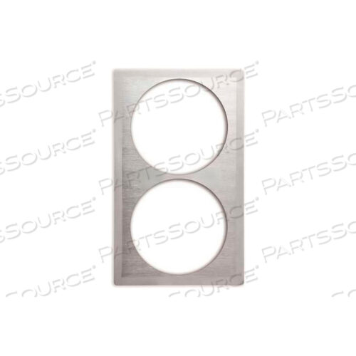 ШАБЛОН ДЛЯ КУХОННОЙ ПОСУДЫ MIRAMAR ОДИН РАЗМЕР, ДВА БОЛЬШИХ КРУГА, НЕРЖАВЕЮЩАЯ СТАЛЬ, САТИНОВЫЙ КРАЙ