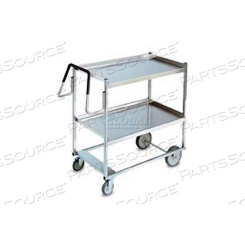 ЭРГОНОМИЧНАЯ ТЕЛЕЖКА HEAVY DUTY С 3 ПОЛКАМИ, НЕРЖАВЕЮЩАЯ СТАЛЬ, НАГРУЗКА 900 ФУНТОВ