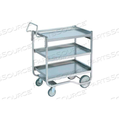 СТАНДАРТНАЯ ТЕЛЕЖКА С 3 ПОЛКАМИ, ПРОЧНАЯ, НЕРЖАВЕЮЩАЯ СТАЛЬ, НАГРУЗКА 900 ФУНТОВ