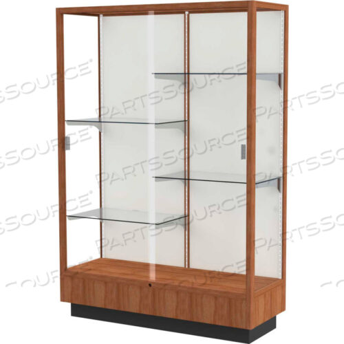 ВИТРИНА HERITAGE, ДАТСКИЙ ОРЕХ, ТКАНЕВАЯ СПИНКА 48 Ш X 18 Г X 70 В