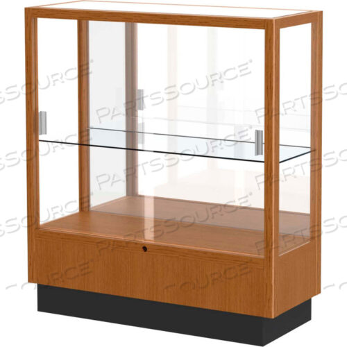 ВИТРИНА HERITAGE, ДУБ КАРМЕЛЬ, ЗЕРКАЛЬНАЯ ЗАДНЯЯ СТОРОНА 36 Ш X 14 Г X 40 В