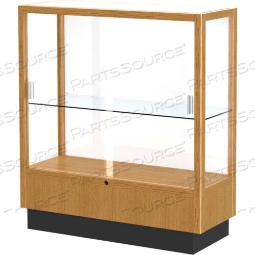 ВИТРИНА HERITAGE, ОСЕННИЙ ДУБ, БЕЛАЯ ЗАДНЯЯ СТОРОНА 36 Ш X 14 Г X 40 В