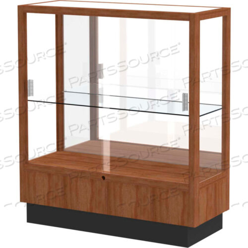 ВИТРИНА HERITAGE, ДАТСКИЙ ОРЕХ, ТКАНЕВАЯ СПИНКА 36 Ш X 14 Г X 40 В