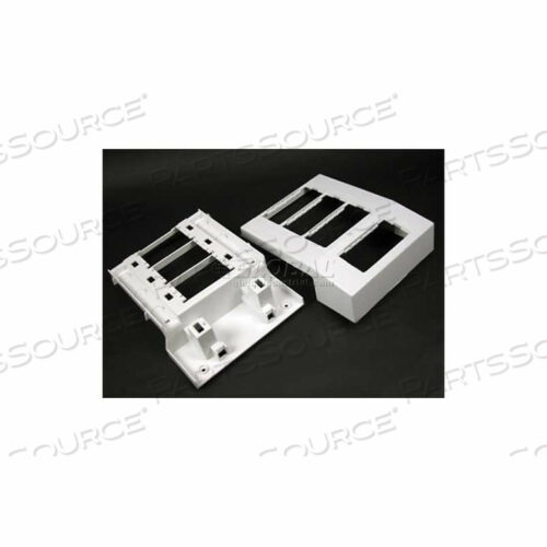 5550A4WH 4-Х БАЗОВЫЙ МОНТАЖНЫЙ КРОНШТЕЙН СМЕЩЕННОГО УСТРОЙСТВА И КОЛЬЦО ДЛЯ НАКЛАДКИ, БЕЛОЕ, 9-5/8 Л