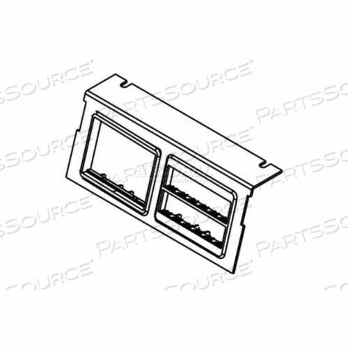 C8004P-2RT НАПОЛЬНАЯ КОРОБКА AC8104 и AC8840 ПЛАСТИНА ДЛЯ (2) РАМОК ORTRONICS