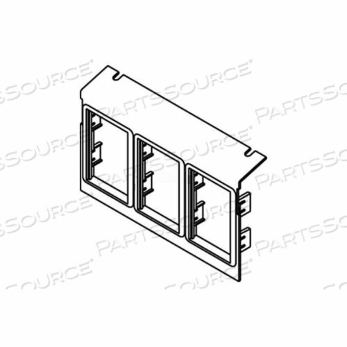 C8005P-3ACT НАПОЛЬНАЯ КОРОБКА AC8105 и AC8850 ПЛАСТИНА (3)6A МИНИ-АДАПТЕР РАМКИ