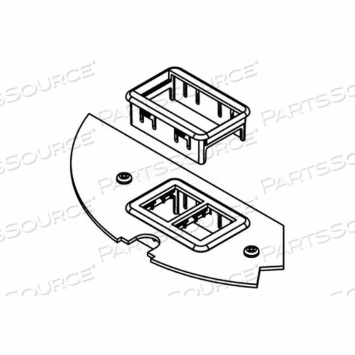 CRFB-RT-2 FLOOR BOX CRFB SERIES ORTRONICS DEVICE PLATE #2