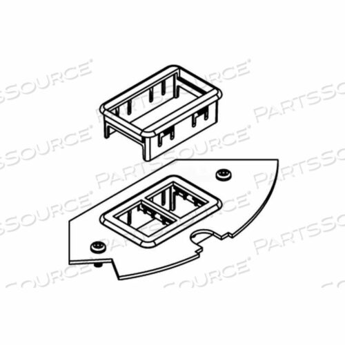 CRFB-RT-3 FLOOR BOX CRFB SERIES ORTRONICS DEVICE PLATE #3