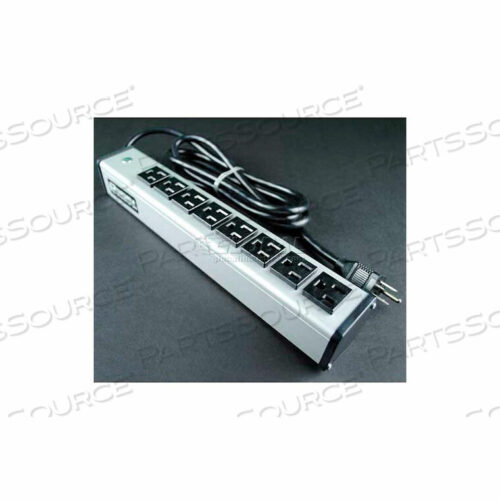 OEM#: UL205BC*UL205BC МНОГОРОЗЕТОЧНЫЙ БЛОК ПИТАНИЯ, 125 В, 15 А, 13 л, 8 РОЗЕТОК, 6 ШНУРОВ от Wiremold