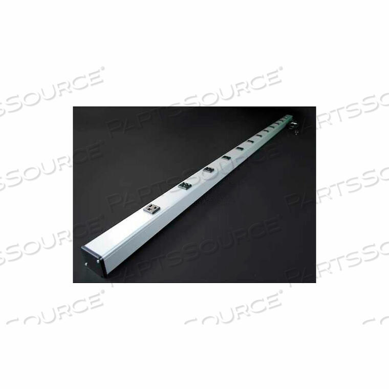 OEM#: UL2062BC*UL2062BC МНОГОРОЗЕТОЧНЫЙ БЛОК ПИТАНИЯ, 125 В, 15 А, 72 л, 12 РОЗЕТОК, 6 ШНУРОВ от Wiremold