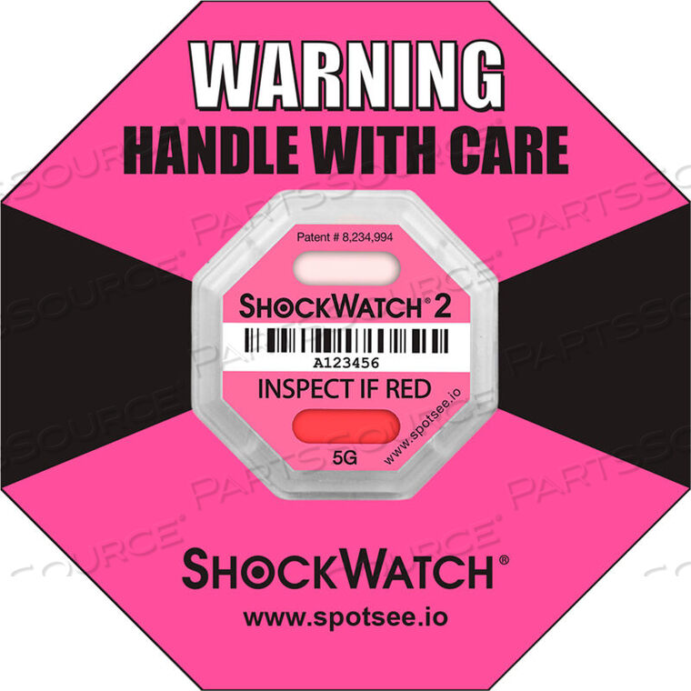 OEM#: SWRFID-5GSPOTSEE RFID ИНДИКАТОРЫ УДАРА, ДИАПАЗОН 5G, РОЗОВЫЕ, 100/КОРОБКА от Shockwatch Inc