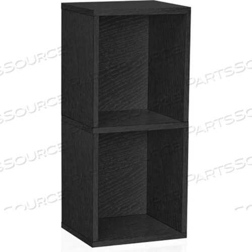 OEM#: BS-285-340-770-BKECO УЗКИЙ КНИЖНЫЙ ШКАФ НА 2 ПОЛКИ, ЧЕРНЫЙ by Way Basics