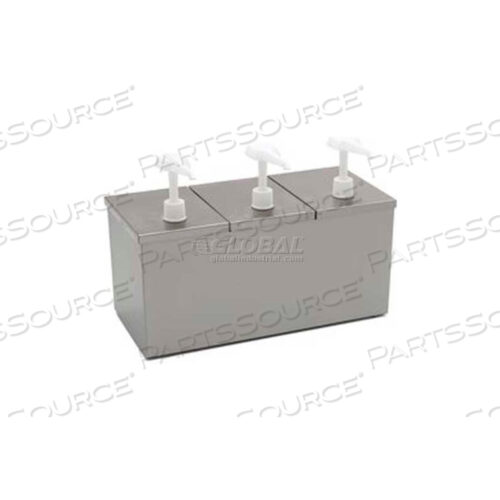 ИЗОЛИРОВАННАЯ ВЕРХНЯЯ РЕЛЬСОВАЯ СТАЛЬ, 3 СТАНДАРТНЫХ НАСОСА, 2 ПАКЕТА СО ЛЬДОМ, 15-7/8 X 7-3/8 X 11