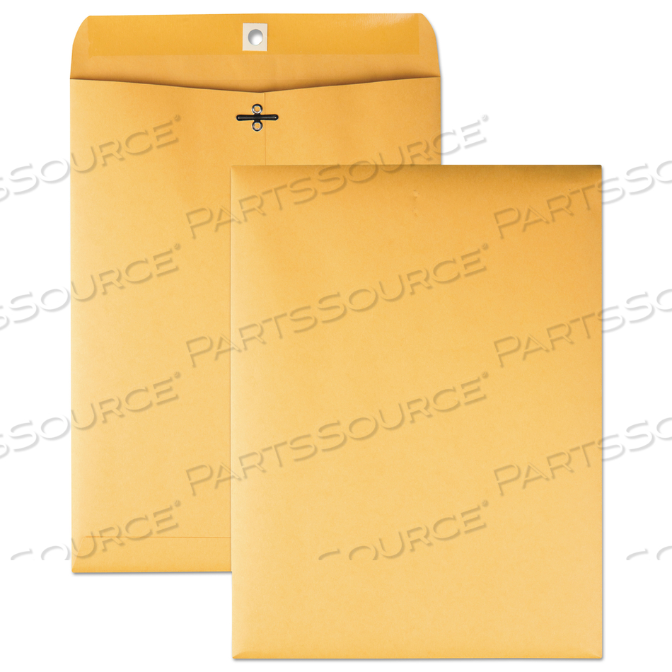 OEM#: QUA37890КОНВЕРТ С ЗАЖИМОМ, 28 ФУНТОВ, КРАФТ-БУМАГА, #90, КЛАПАН В ВИДЕ ЛОПАТКИ ДЛЯ СЫРА, ЗАСТЕЖКА/ПРОКЛЕЙКА, 9 X 12, КОРИЧНЕВАЯ КРАФТ-БУМАГА, 100 ШТ./КОРОБКА от Quality Park Products