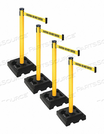BARRIER SYSTEMS POST ЖЕЛТЫЙ 10-ФУТОВЫЙ ЛЕНТА