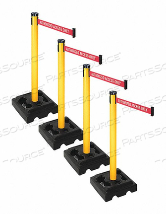 BARRIER SYSTEMS POST ЖЕЛТЫЙ 10-ФУТОВЫЙ ЛЕНТА