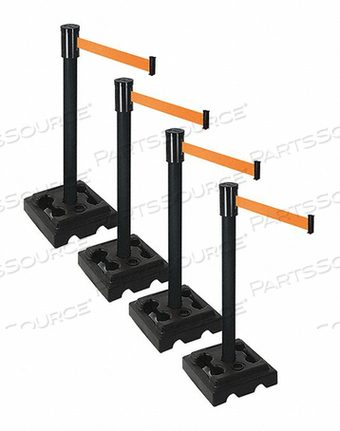 BARRIER SYSTEMS POST ЧЕРНЫЙ 15 ФУТОВЫЙ ЛЕНТА