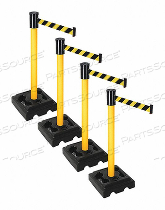BARRIER SYSTEMS POST ЖЕЛТЫЙ 15-ФУТОВЫЙ ЛЕНТА