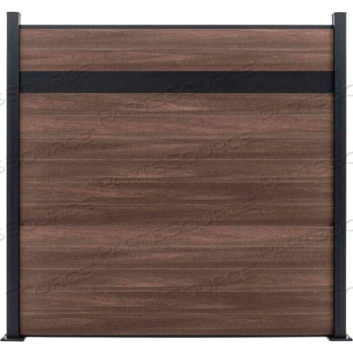 OEM#: EF ES2216ESTATE 6W X 6H KING CEDAR АЛЮМИНИЕВЫЙ/КОМПОЗИТНЫЙ ГОРИЗОНТАЛЬНЫЙ ЗАБОР - НАЧАЛЬНАЯ СЕКЦИЯ - МОНТАЖ НА ПОВЕРХНОСТЬ от Jewett Cameron Companies