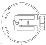 122-3124-GR (Держатели батареи монет)