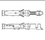 1-163087-1 (Разрезанная полоска) (Стандартные круглые контакты)