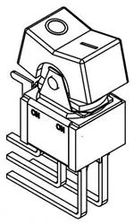 300DP1J1BLKM7QEI/OREVERSEDMARKING (Рокер -переключатели)