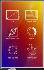 4DLCD-35-320-480-NT-NM-350-M16/S (TFT -дисплеи и аксессуары)
