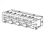 44150-0008 (Модульные разъемы / разъемы Ethernet)