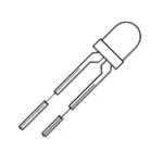 HLMP1340 (Одноцветные светодиоды)